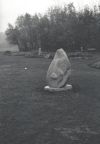 "Fossilisation des tendresses immémoriales", 1982 - Taille directe, petit granit - Annie Palisot