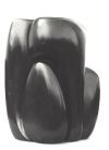 "Profonde est la nuit", 1985 - Noir de Mazy, h40 x 30 x 23cm - Annie Palisot. Collection privée.