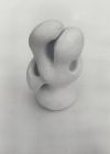 "La paranoïa dans la vie des mollusques", 1978 - Plâtre, h34 x 18 x 17 - Annie Palisot.