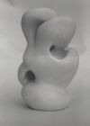 "La paranoïa dans la vie des mollusques", 1978 - Plâtre, h34 x 18 x 17 - Annie Palisot.