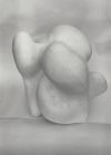 "Vie des fruits entre lumière et crépuscule", 1978 - Plâtre, h69 x 66 x 58 - Annie Palisot.
